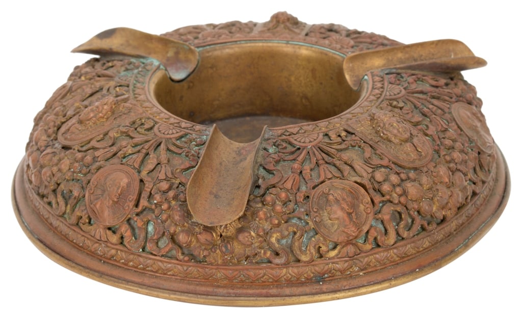 Antique French Gilt Bronze Figural Cigar Ashtray (1 of 7)
