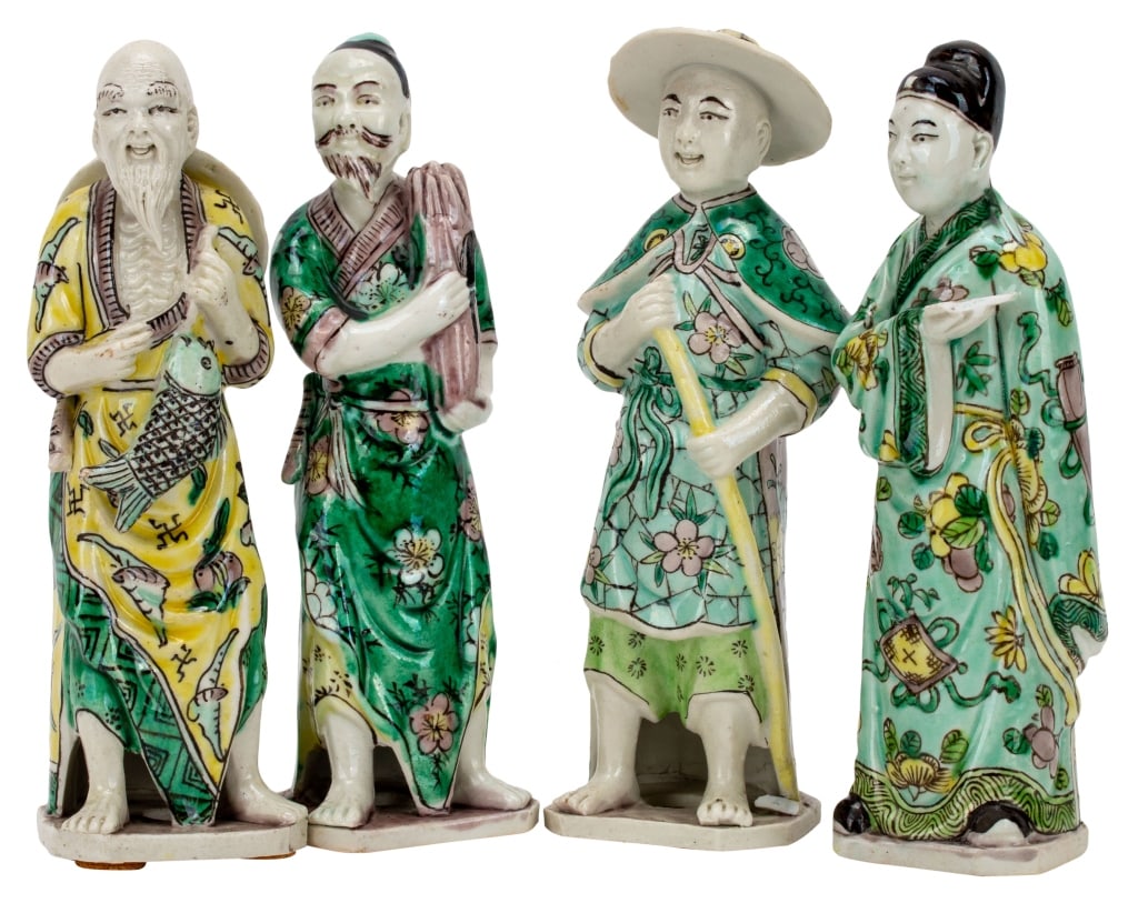Famille Verde Chinese Porcelain Figures (1 of 10)
