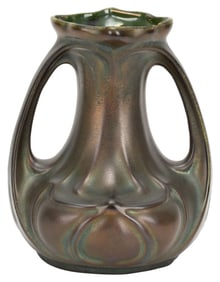 Amphora Art Nouveau Iridescent Ceramic Vase