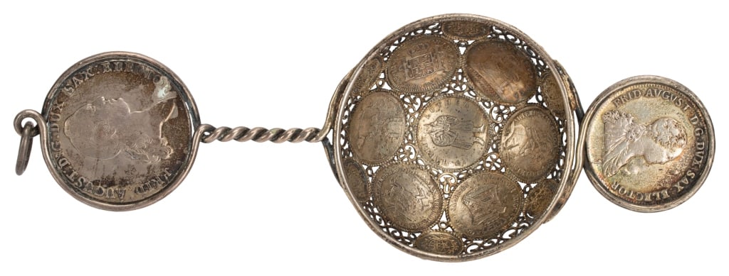 Antique German Thaler Coin Hanging Ornament (1 of 7)