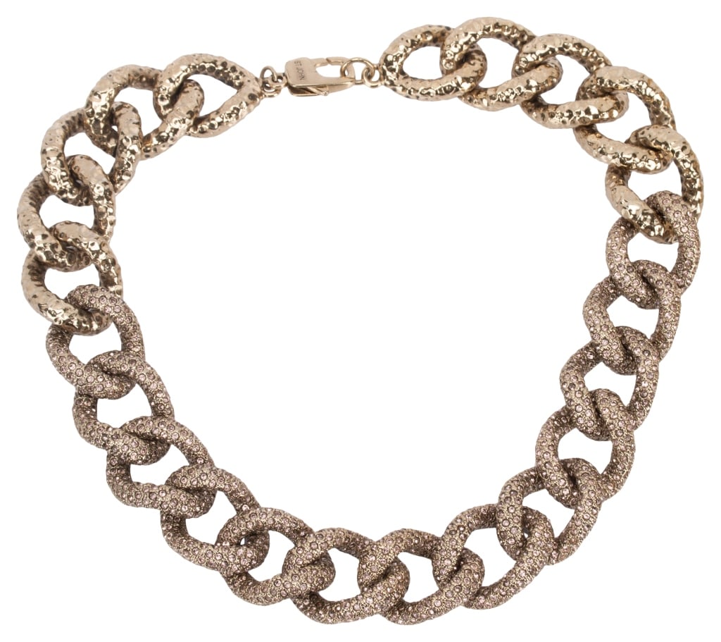 St. John Gold Link Crystal Necklace (1 of 6)