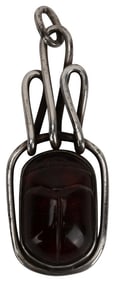 Norwegian Silver Scarab Beetle Pendant