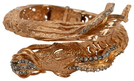 Grosse Germany Gold Plated Dragon Bracelet