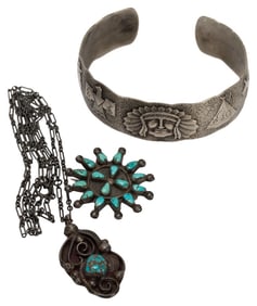 Native American Silver Jewelry Lot