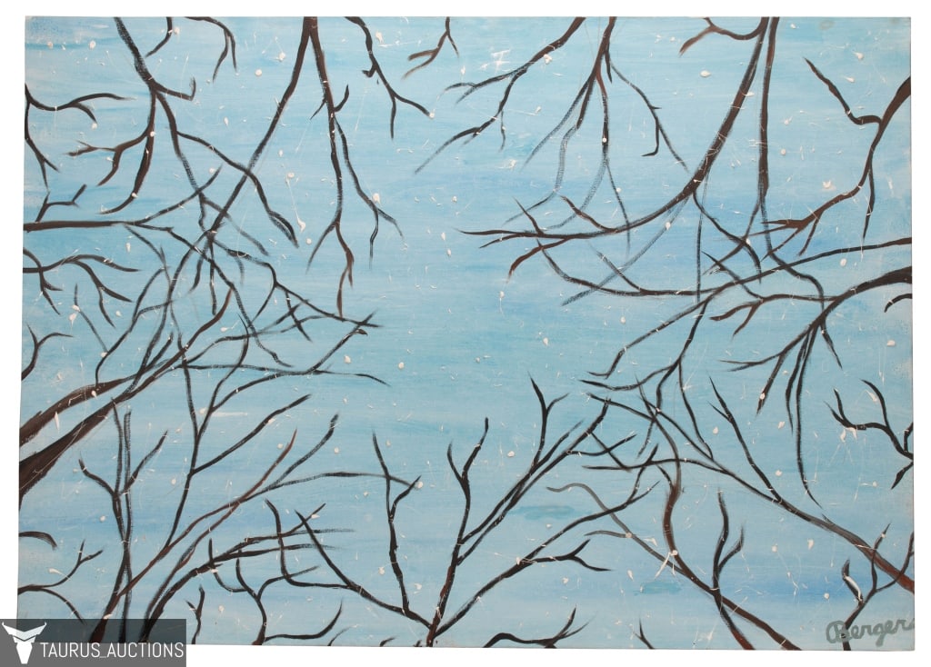 Robert Berger - "Light Snow" Oil Painting (1 of 8)