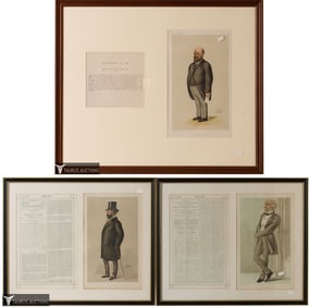 Three Vanity Fair Statesmen Lithographs