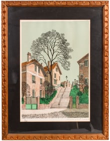 Street Scene Denis Paul Noyer Lithograph