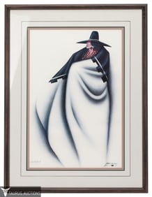 Robert Redbird - The Chanter, Lithograph