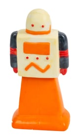 Hand Painted Ceramic Robot as Night Light