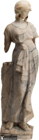 After Pietro Bazzanti Marble Sculpture - Rebecca