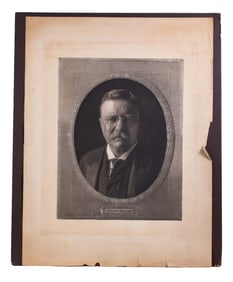 Antique Theodore Roosevelt Photo-Engraving