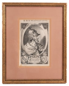 Lucas Kilian Engraving of Rex Neapolitanus