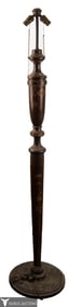 Hand Painted Victorian Turned Wood Floor Lamp