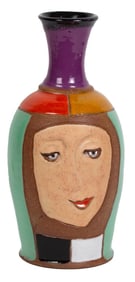 Anita Griffith Glazed Pottery Vase