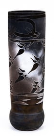 Signed Native American Tall Vase