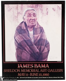 Signed James Bama Gallery Exhibition Poster