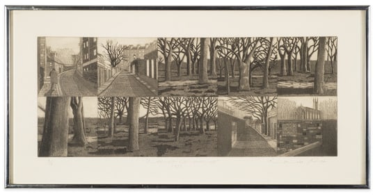 Louise Pim (1952 - ) Signed Landscape Lithograph