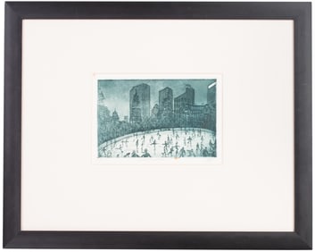 Engraving "Central Park Skaters" - Duffy