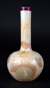 Signed, Petite Hand Painted Bud Vase