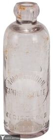 Amos Gordon Tannersville Hutchinson Soda Bottle