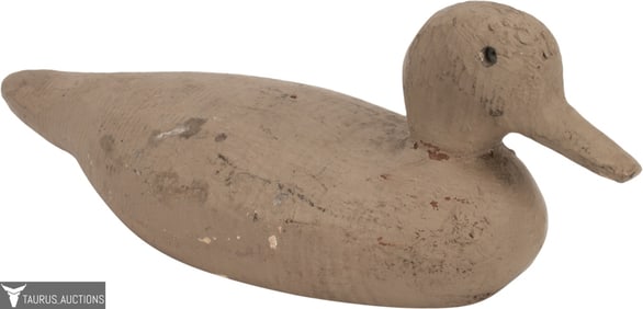 Duck Decoy, Hand Carved American Folk Art
