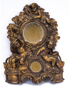 Bronze Clock Face as Mirror