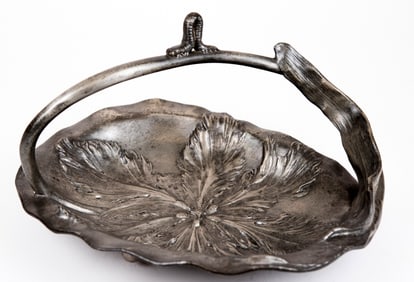 Art Nouveau Kayserzinn Pewter Inchworm Tray