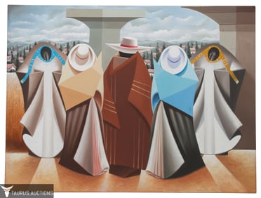 Salazar - Five Figures - Peruvian Painting