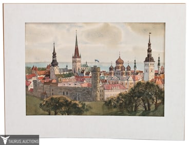 Tallin Estonia Sotskova Nataso Watercolor