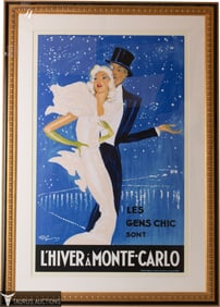 Monte-Carlo Poster, After Jean Gabriel Domergue