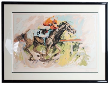 Wayland Moore "Horse Race" Serigraph