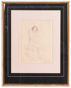Pencil Signed Nude Etching - Margaret Cane