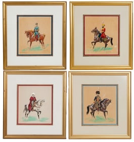 Eugene Pechaubes, Set of Four Military Prints