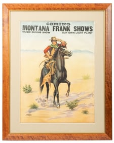 Montana Frank Advertising Poster