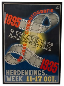 1935 German Cinema Exhibition Poster