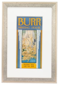 Burr Printing House - NYC Poster, 1920s