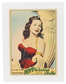 Flame of Araby -1951 Italian Movie Poster