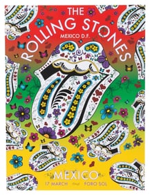 Rolling Stones 2016 Concert Poster - Mexico