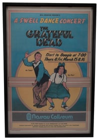1973 Grateful Dead NY Concert Poster