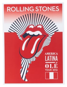 Rolling Stones 2016 Tour Concert Poster - Peru