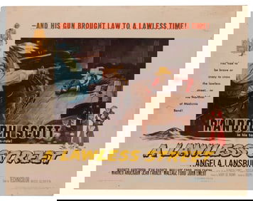 A Lawless Street - 1955 Half Sheet Movie Poster