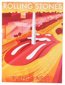 Rolling Stones Buenos Aires 2016 Tour Poster