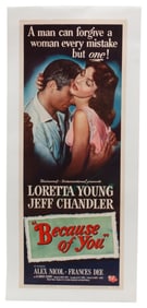 1952 Movie Poster - Because of You