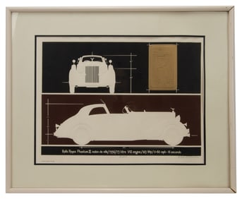 Roy Williams - Rolls Phantom III Serigraph