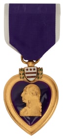 WWII Purple Heart Medal & Case - William R. Meek