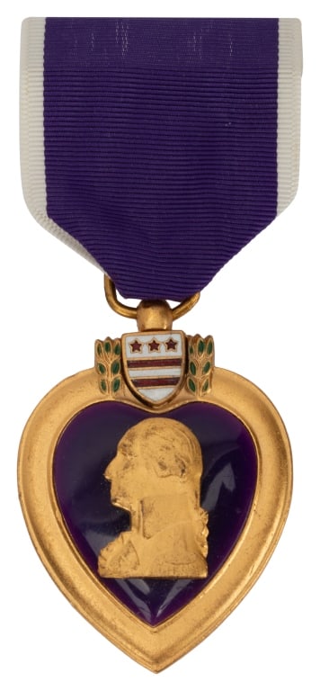 WWII Purple Heart Medal & Case - William R. Meek