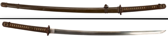 WWII Japanese Katana Sword & Scabbard