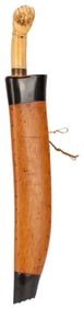 Indonesian Golok Carved Handle Dagger & Sheath