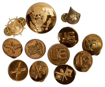 Assorted U.S. Army Uniform Insignia Pins