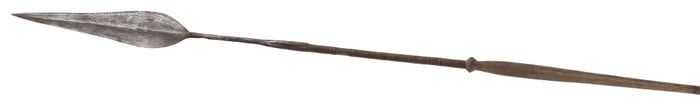 20th c. Wood Handled African Throwing Spear